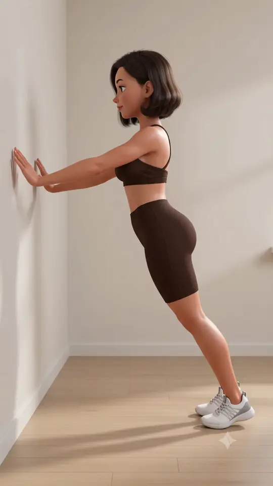 Wall Push-Up demonstration